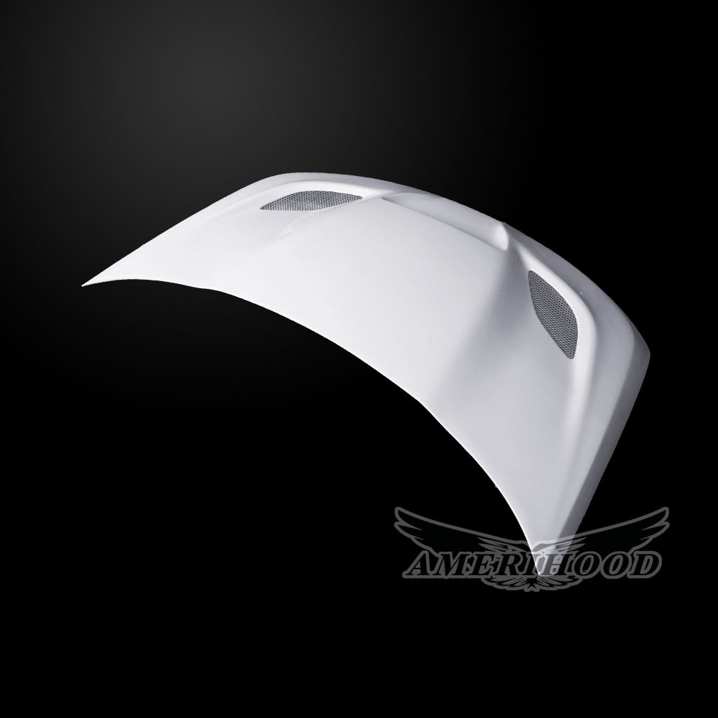 Image 4 - Type-HellCat Dual-Functional Ram Air Fiberglass Hood for 2011-2017 Jeep Compass by Amerihood - JCP11AHCATFHW