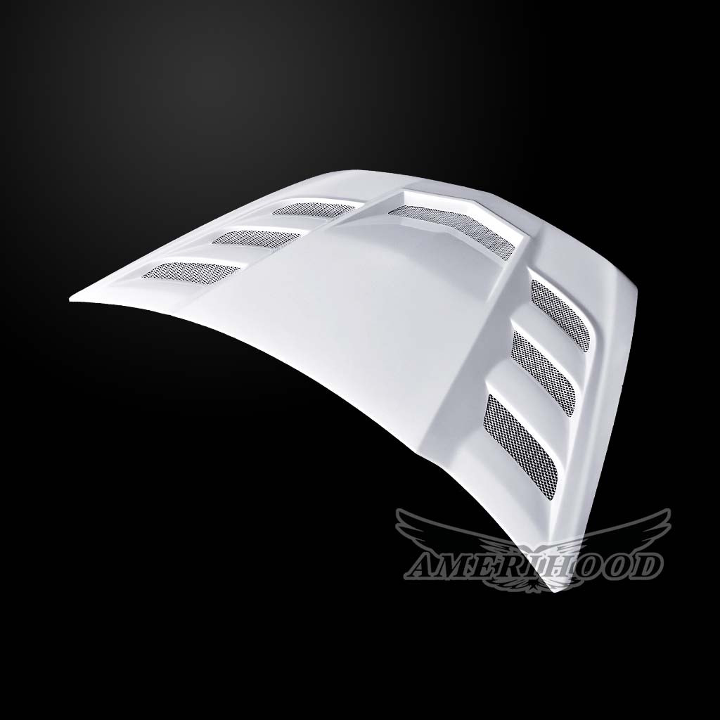 Image 4 - NON-V Wagon VIP-Style Heat-Extractor Functional Fiberglass Hood for 2010-2014 Cadillac CTS by Amerihood - CCTS10AHVIPFHW5