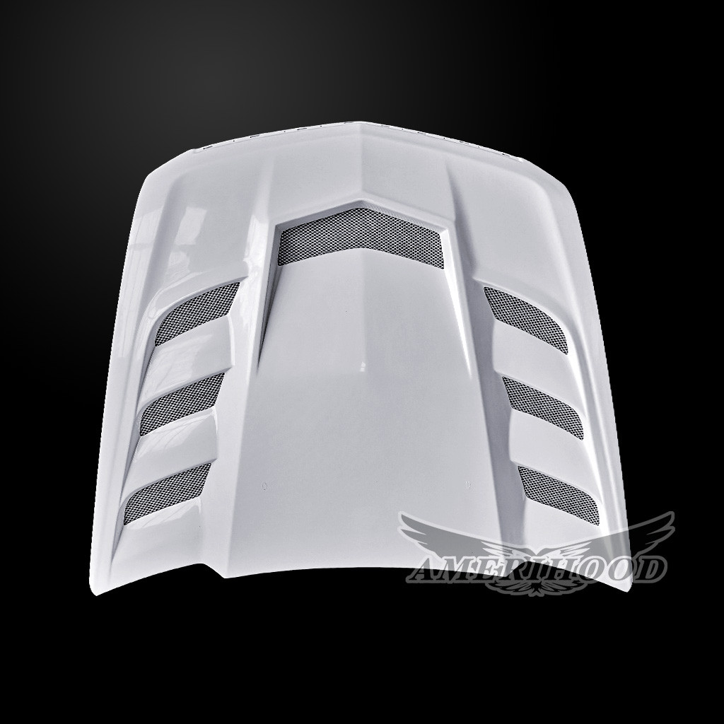 Image 5 - NON-V Wagon VIP-Style Heat-Extractor Functional Fiberglass Hood for 2010-2014 Cadillac CTS by Amerihood - CCTS10AHVIPFHW5