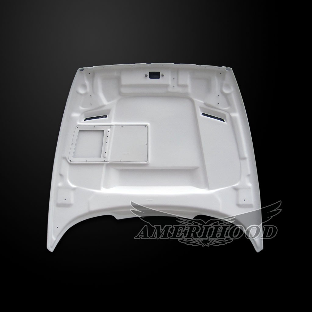 Image 3 - SSK Dual-Functional Ram Air Hood Fiberglass for 1997-2004 Dodge Dakota by Amerihood - DD97AHSSKFHW