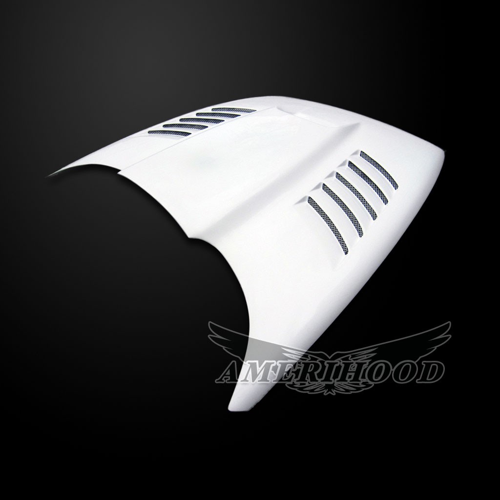 Image 4 - SSK Dual-Functional Ram Air Hood Fiberglass for 1997-2004 Dodge Dakota by Amerihood - DD97AHSSKFHW