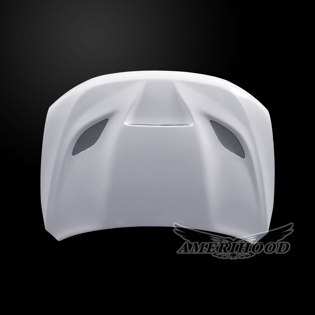Image 5 - HellCat Style Fiberglass Dual-Functional Ram Air Hood for 2011-2019 Dodge Durango by Amerihood - DD11AHCATFHW