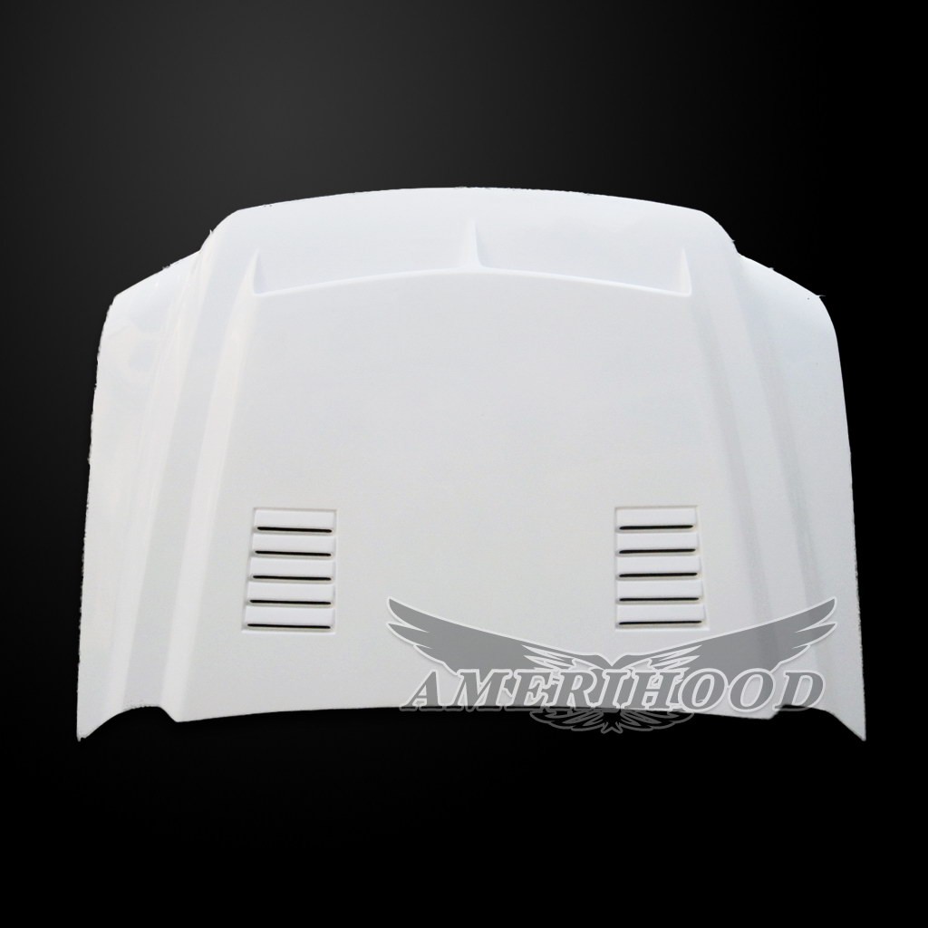 Image 3 - Type-E Dual-Functional Ram Air Fiberglass Hood for 2000-2006 Ford Excursion by Amerihood - FEXC00AHTEFHW