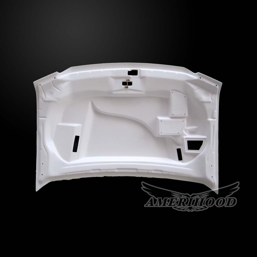 Image 3 - SSK Fiberglass Dual-Functional Ram Air Hood for 2000-2006 Ford Excursion by Amerihood - FEXC00AHSSKFHW