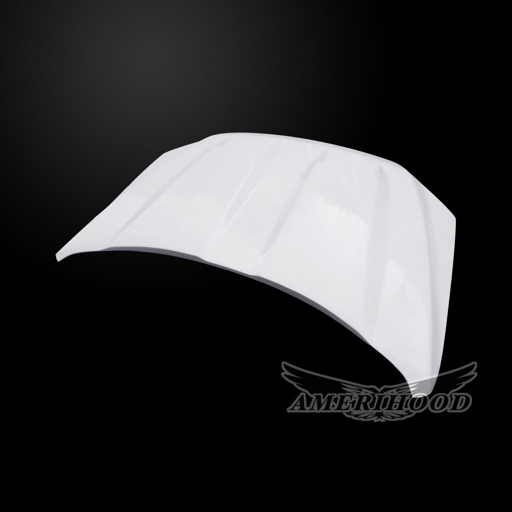 Image 3 - Type-S Functional Ram-Air Fiberglass Hood for 2015-2020 Ford F-150 by Amerihood - F1515AHTSFHW