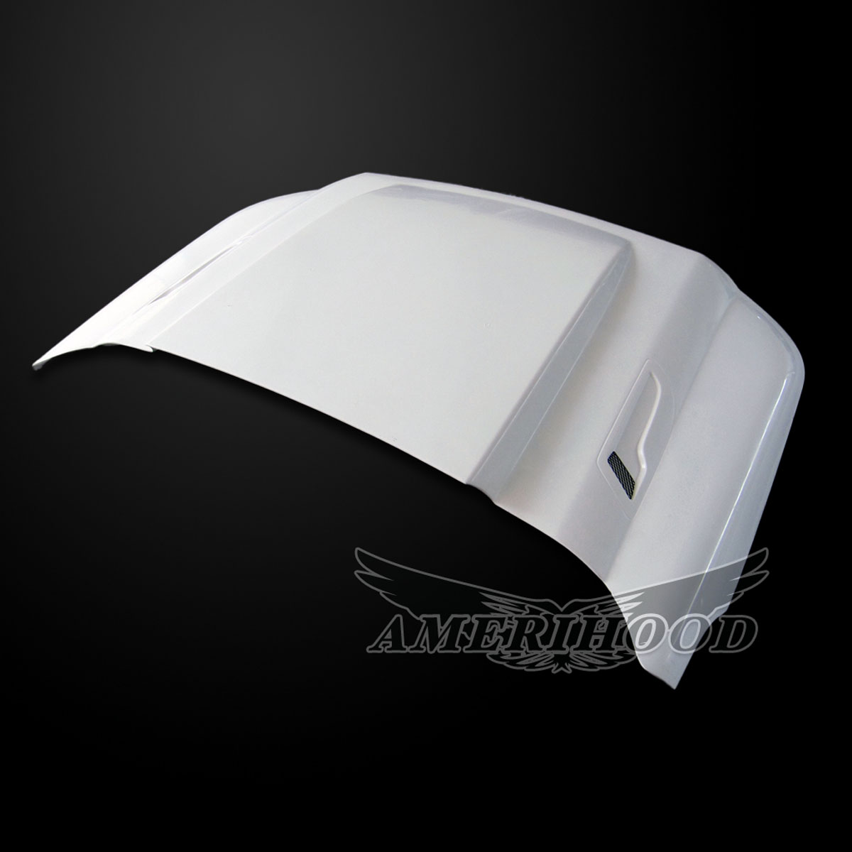 Image 2 - 3" Cowl Fiberglass Dual-Functional Ram Air Hood for 2011-2016 Ford F-450 Super Duty by Amerihood - F4511AHCWLFHW