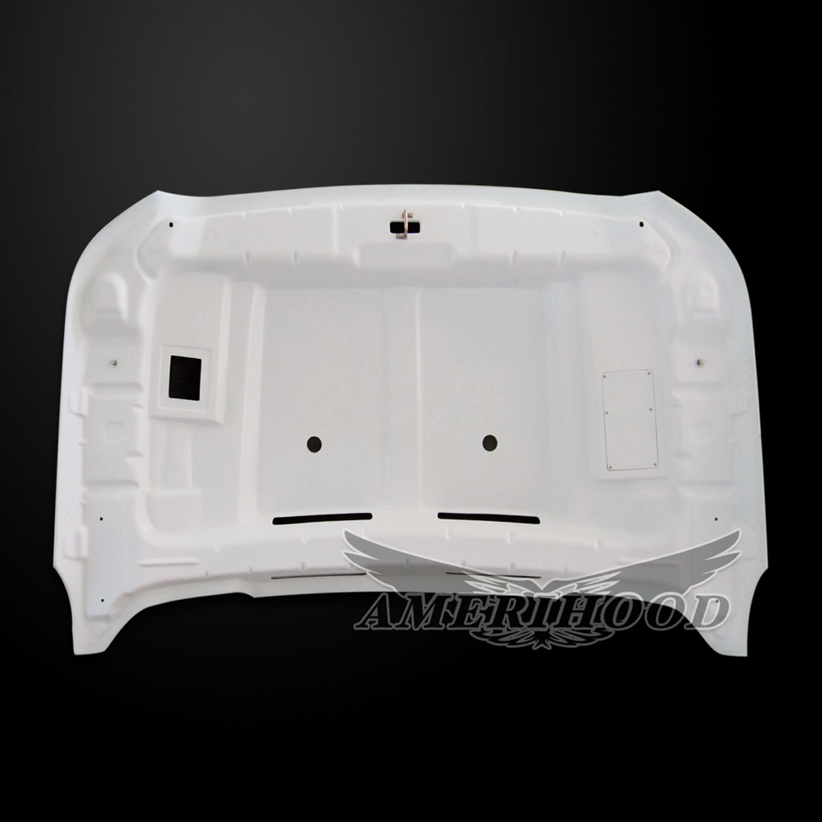 Image 7 - 3" Cowl Fiberglass Dual-Functional Ram Air Hood for 2011-2016 Ford F-450 Super Duty by Amerihood - F4511AHCWLFHW