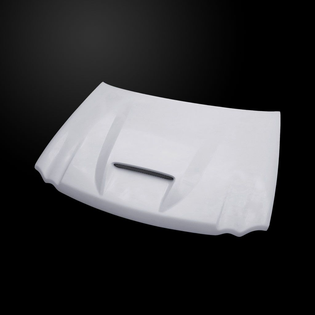 Image 2 - SRT Style Fiberglass Functional Ram-Air Hood for 2005-2010 Jeep Grand Cherokee by Amerihood - JGC05AHSRTFHW