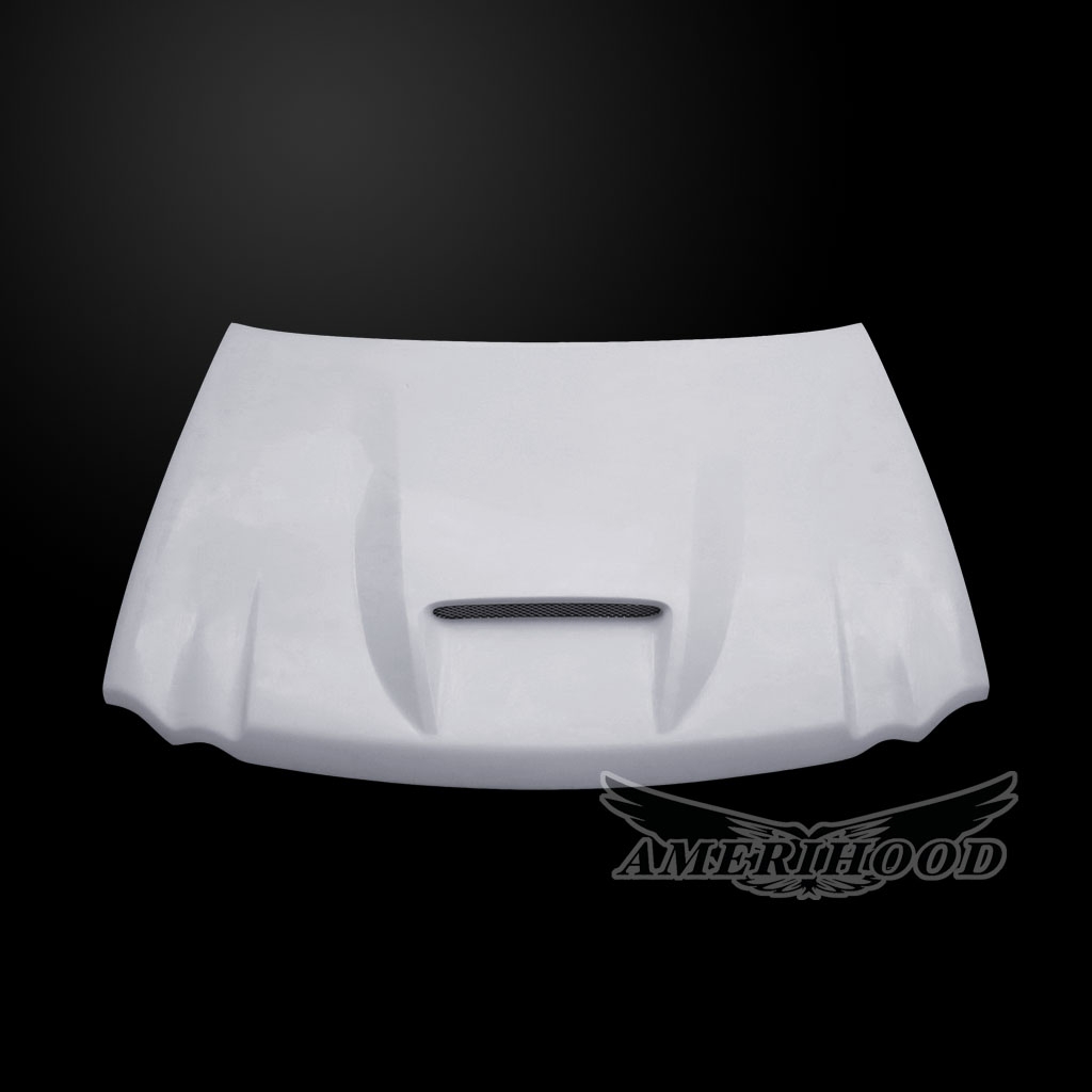 Image 4 - SRT Style Fiberglass Functional Ram-Air Hood for 2005-2010 Jeep Grand Cherokee by Amerihood - JGC05AHSRTFHW