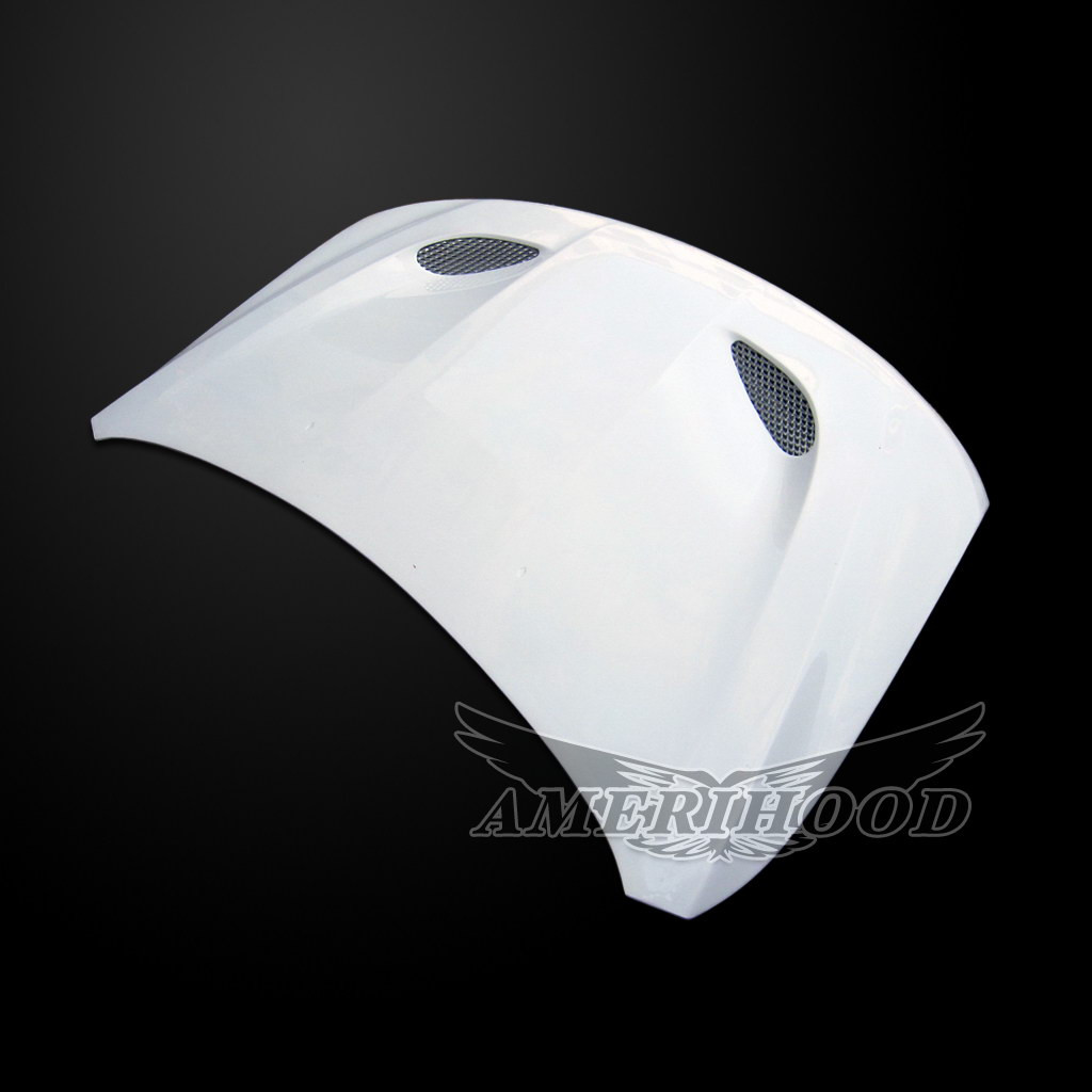 Image 3 - WK SRT8-Style Heat-Extractor Functional Fiberglass Hood for 2022-2023 Jeep Grand Cherokee by Amerihood - JGC22AHSRT8FHWWK