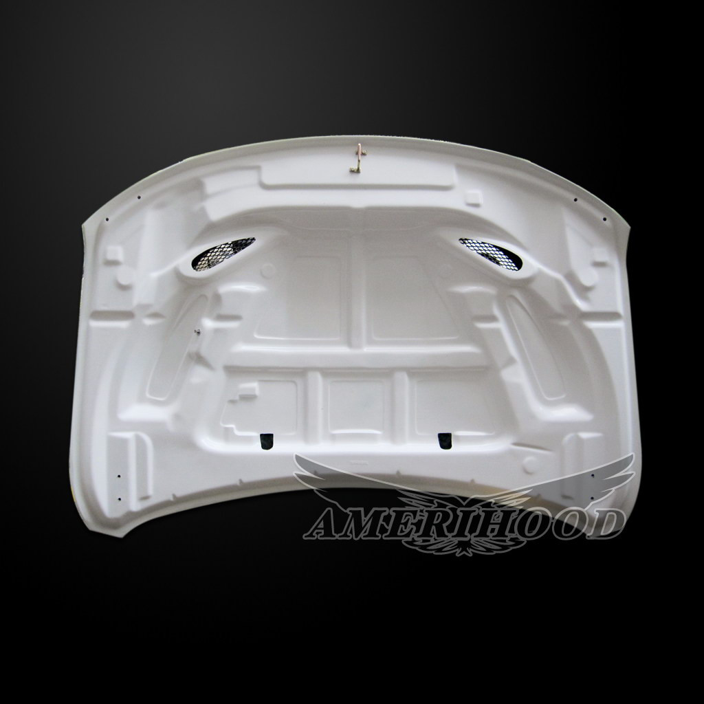 Image 5 - WK SRT8-Style Heat-Extractor Functional Fiberglass Hood for 2022-2023 Jeep Grand Cherokee by Amerihood - JGC22AHSRT8FHWWK