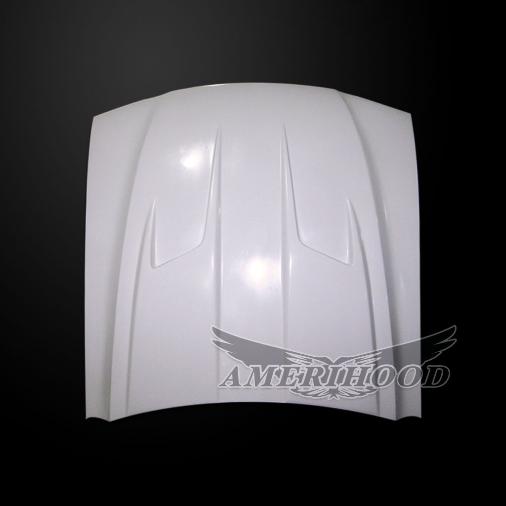 Image 3 - Type-3 Dual-Functional Ram Air Hood Fiberglass for 1994-1998 Ford Mustang by Amerihood - FM94AHT3FHW