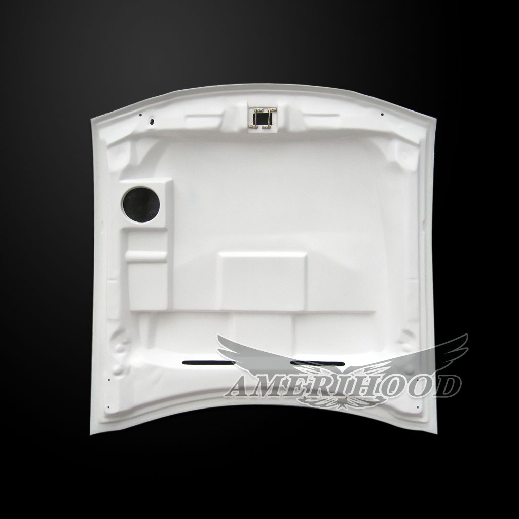 Image 4 - Type-3 Dual-Functional Ram Air Hood Fiberglass for 1994-1998 Ford Mustang by Amerihood - FM94AHT3FHW