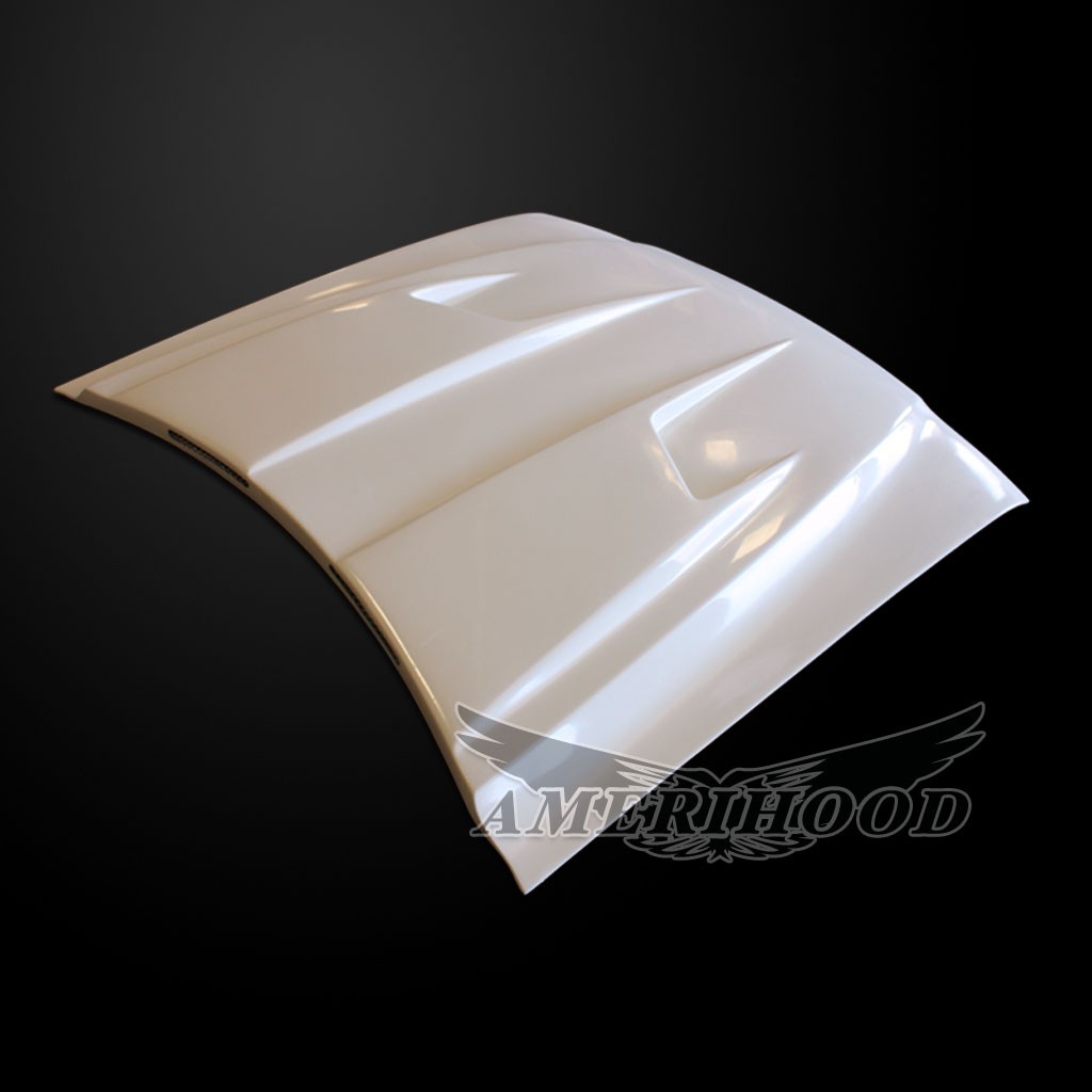 Image 7 - Type-3 Dual-Functional Ram Air Hood Fiberglass for 1994-1998 Ford Mustang by Amerihood - FM94AHT3FHW