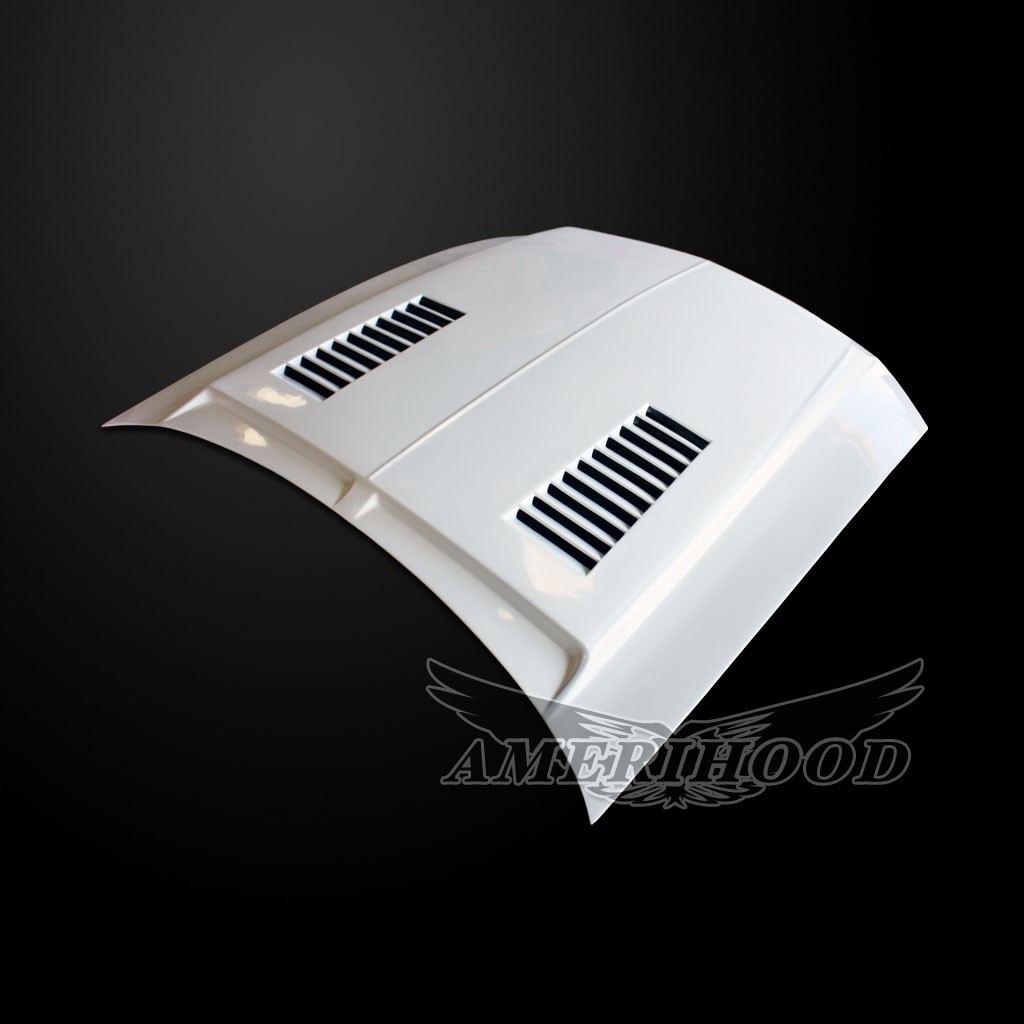 Image 5 - Type-E Dual-Functional Ram Air Hood Fiberglass for 2005-2009 Ford Mustang by Amerihood - FM05AHTEFHW