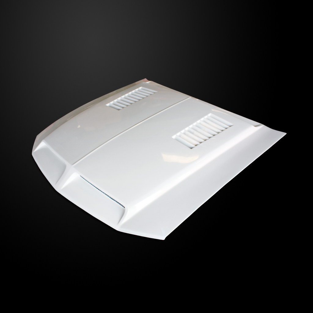 Image 8 - Type-E Dual-Functional Ram Air Hood Fiberglass for 2005-2009 Ford Mustang by Amerihood - FM05AHTEFHW