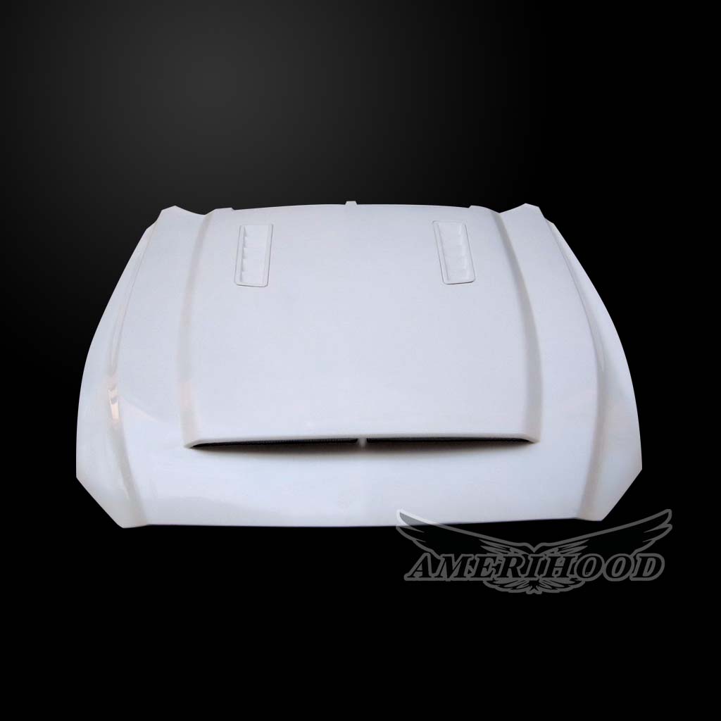 Image 5 - V6/GT/Ecoboost SSE Fiberglass Dual-Functional Ram Air Hood for 2015-2017 Ford Mustang by Amerihood - FM15AHSSEFHW