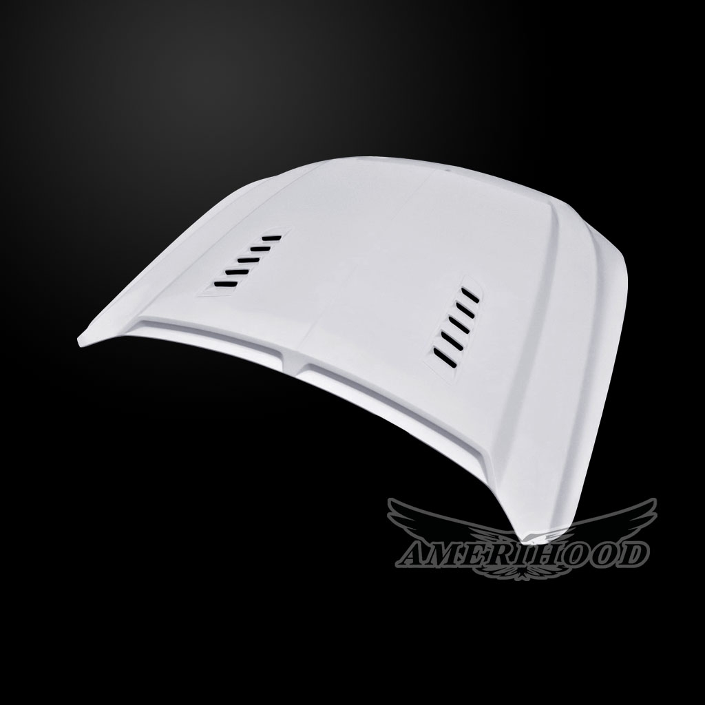Image 3 - V6/GT/Ecoboost Type-E Fiberglass Dual-Functional Ram Air Hood for 2015-2017 Ford Mustang by Amerihood - FM15AHTEFHW