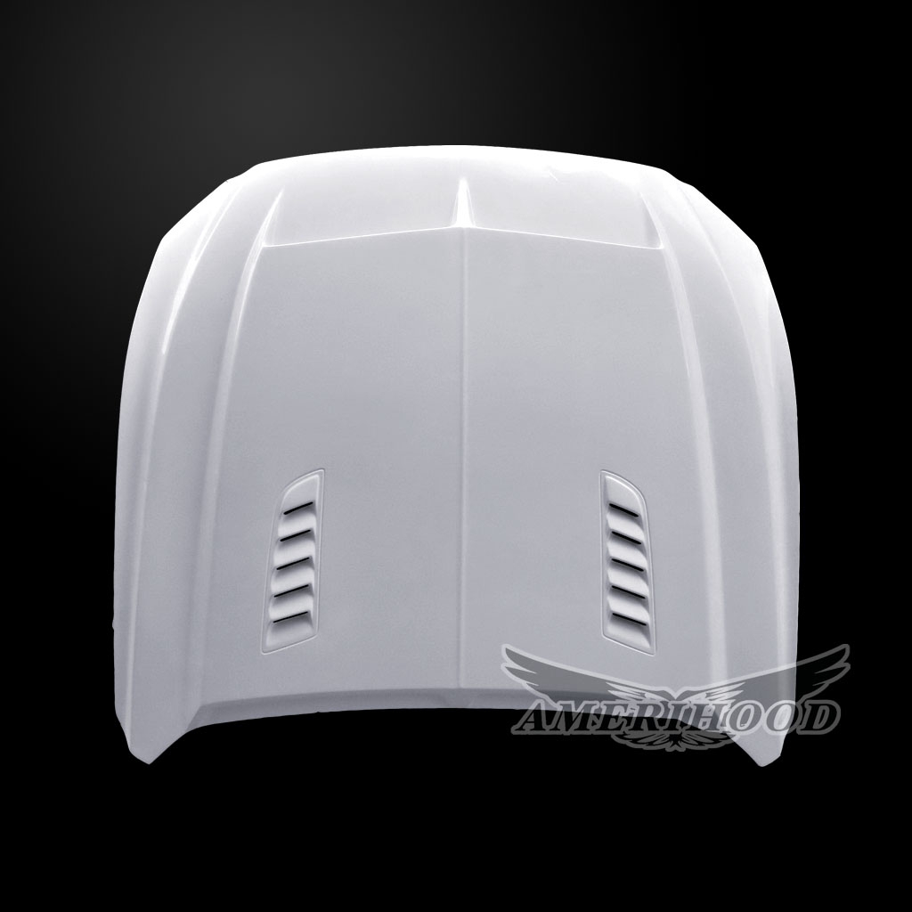 Image 4 - V6/GT/Ecoboost Type-E Fiberglass Dual-Functional Ram Air Hood for 2015-2017 Ford Mustang by Amerihood - FM15AHTEFHW