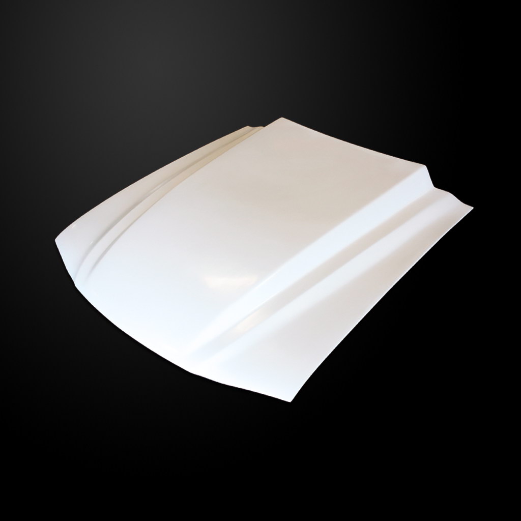 Image 1 - 3" Cowl Functional Heat Extractor Hood Fiberglass for 1994-1998 Ford Mustang by Amerihood - FM94AHT4FHW