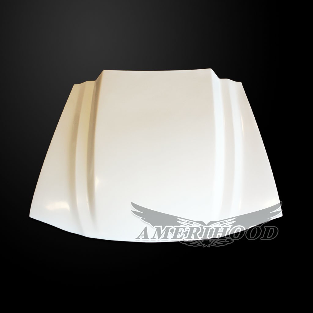 Image 3 - 3" Cowl Functional Heat Extractor Hood Fiberglass for 1994-1998 Ford Mustang by Amerihood - FM94AHT4FHW