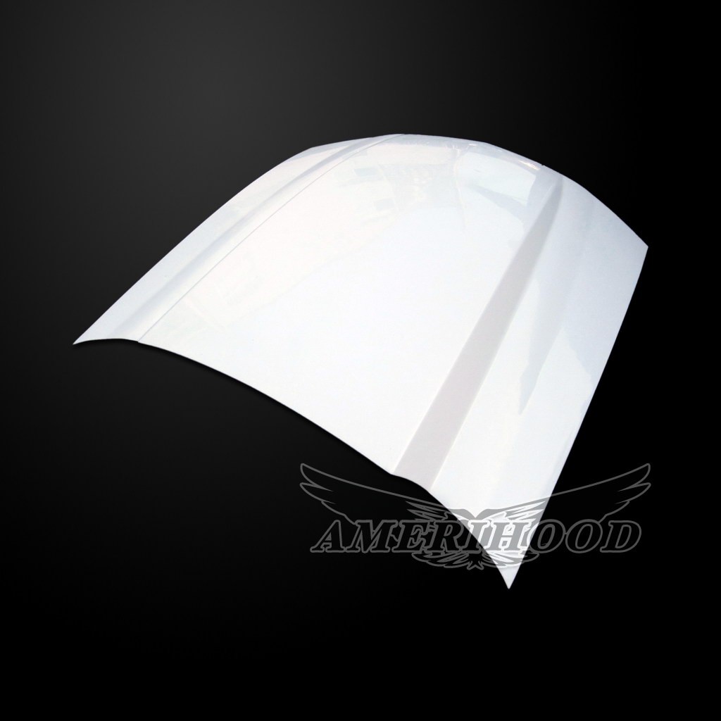 Image 2 - GT500 3" Cowl Functional Heat Extractor Fiberglass Hood for 2007-2009 Ford Mustang by Amerihood - FM05AHCWLFHW500