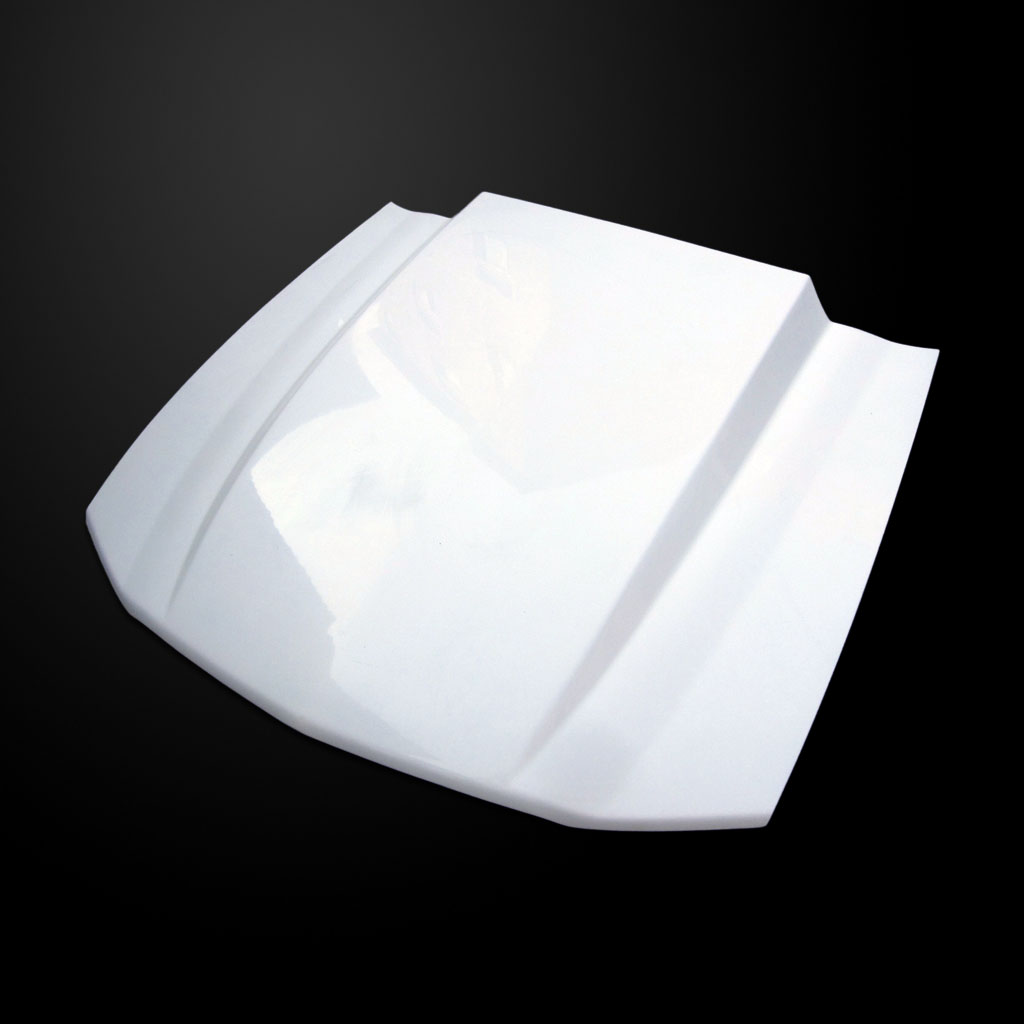 Image 5 - GT500 3" Cowl Functional Heat Extractor Fiberglass Hood for 2007-2009 Ford Mustang by Amerihood - FM05AHCWLFHW500