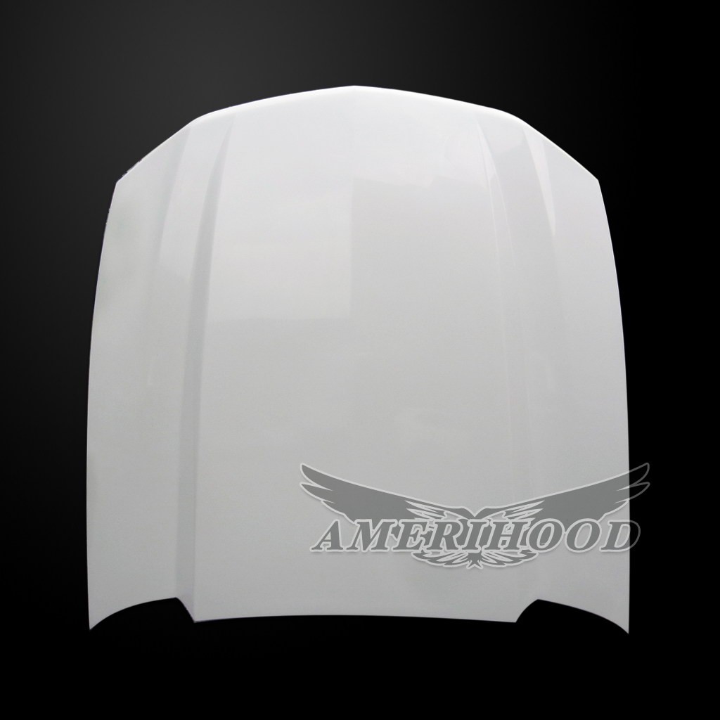 Image 6 - V6/GT 3" Cowl Functional Heat Extractor Fiberglass Hood for 2010-2012 Ford Mustang by Amerihood - FM10AHCWLFHW