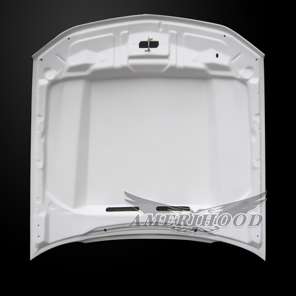 Image 7 - V6/GT 3" Cowl Functional Heat Extractor Fiberglass Hood for 2010-2012 Ford Mustang by Amerihood - FM10AHCWLFHW