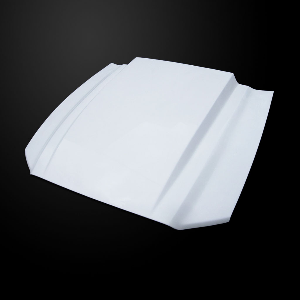 Image 4 - GT500 3" Cowl Functional Heat Extractor Fiberglass Hood for 2010-2014 Ford Mustang by Amerihood - FM10AHCWLFHW500