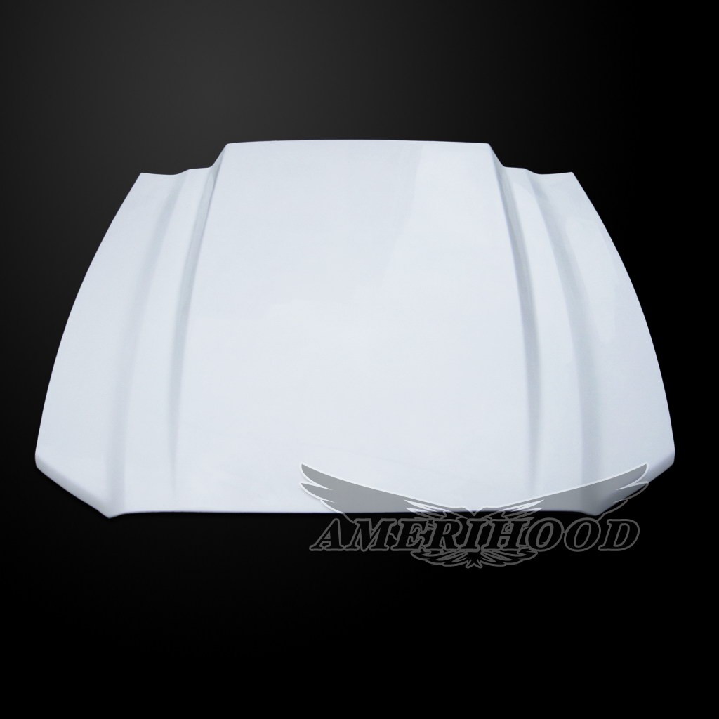 Image 5 - GT500 3" Cowl Functional Heat Extractor Fiberglass Hood for 2010-2014 Ford Mustang by Amerihood - FM10AHCWLFHW500