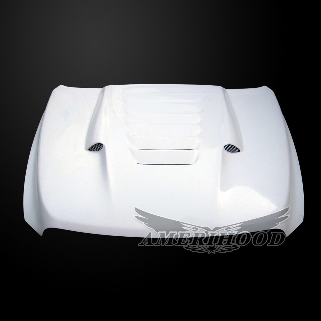 Image 3 - Type-S Dual-Functional Ram Air Hood Fiberglass for 2010-2018 Dodge Ram 2500/3500 by Amerihood - DR10AHTSFHW35