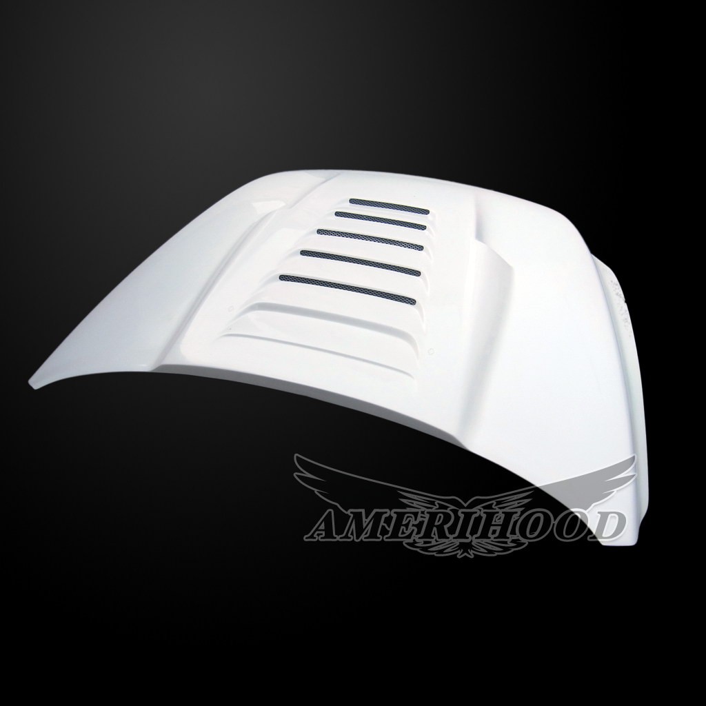 Image 5 - Type-S Dual-Functional Ram Air Hood Fiberglass for 2010-2018 Dodge Ram 2500/3500 by Amerihood - DR10AHTSFHW35