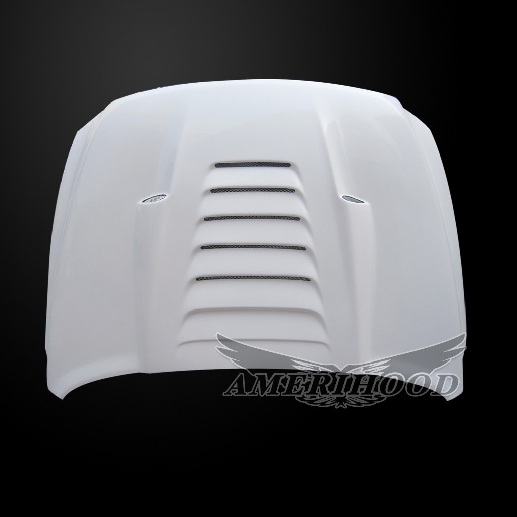 Image 6 - Type-S Dual-Functional Ram Air Hood Fiberglass for 2010-2018 Dodge Ram 2500/3500 by Amerihood - DR10AHTSFHW35
