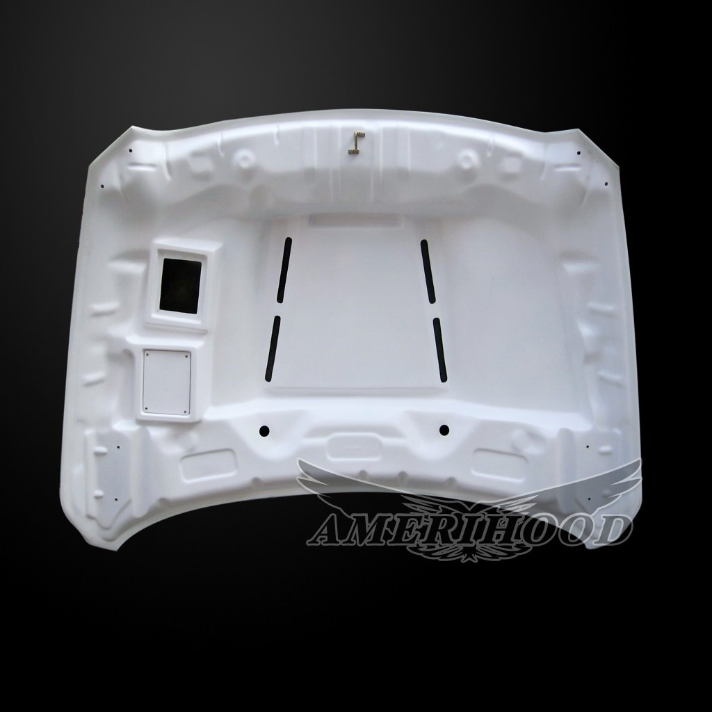 Image 8 - Type-S Dual-Functional Ram Air Hood Fiberglass for 2010-2018 Dodge Ram 2500/3500 by Amerihood - DR10AHTSFHW35