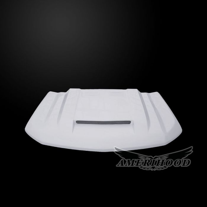 Image 4 - BFT Dual-Functional Ram Air Hood Fiberglass for 2019-2024 Chevrolet Silverado 1500 by Amerihood - CS19AHBFTFHW