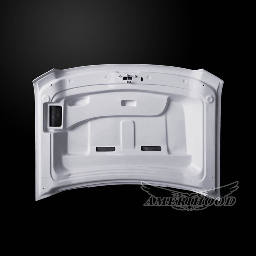 Image 6 - BFT-Style Dual-Functional Fiberglass Hood for 2014-2018 GMC Sierra 1500 by Amerihood - GS14AHBFTFHW