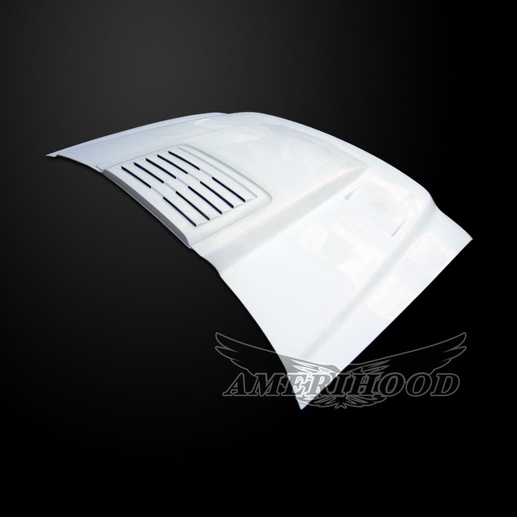 Image 4 - Cowl-2 Dual-Functional Ram Air Hood Fiberglass for 2007-2013 GMC Sierra 1500 by Amerihood - GS07AHCWL2FHW