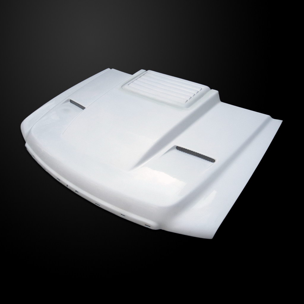 Image 6 - Cowl-2 Dual-Functional Ram Air Hood Fiberglass for 2007-2013 GMC Sierra 1500 by Amerihood - GS07AHCWL2FHW