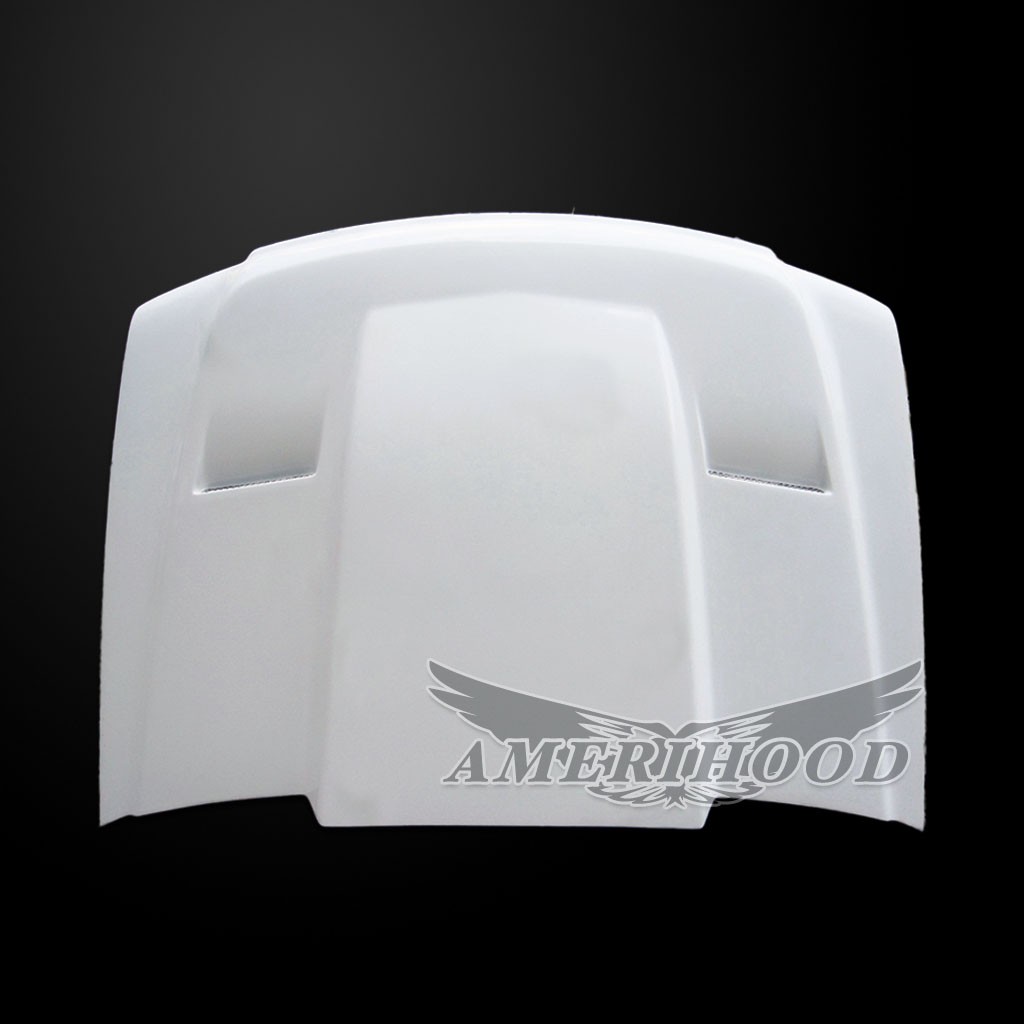 Image 7 - Cowl Dual-Functional Ram Air Hood Fiberglass for 2007-2010 GMC Sierra 2500 by Amerihood - GS07AHCWL1FHW25