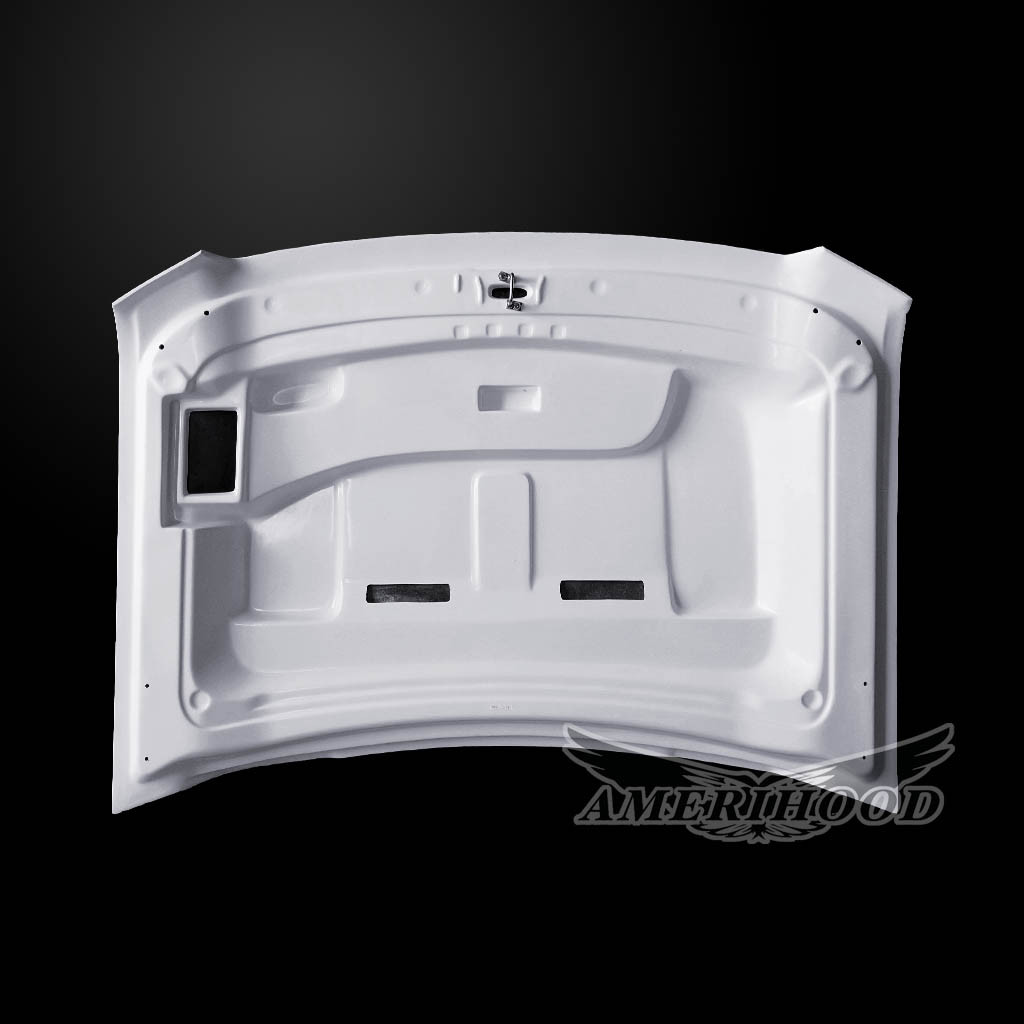 Image 4 - BFT-Style Dual-Functional Fiberglass Hood for 2015-2019 GMC Sierra 2500/3500 by Amerihood - GS15AHBFTFHW25