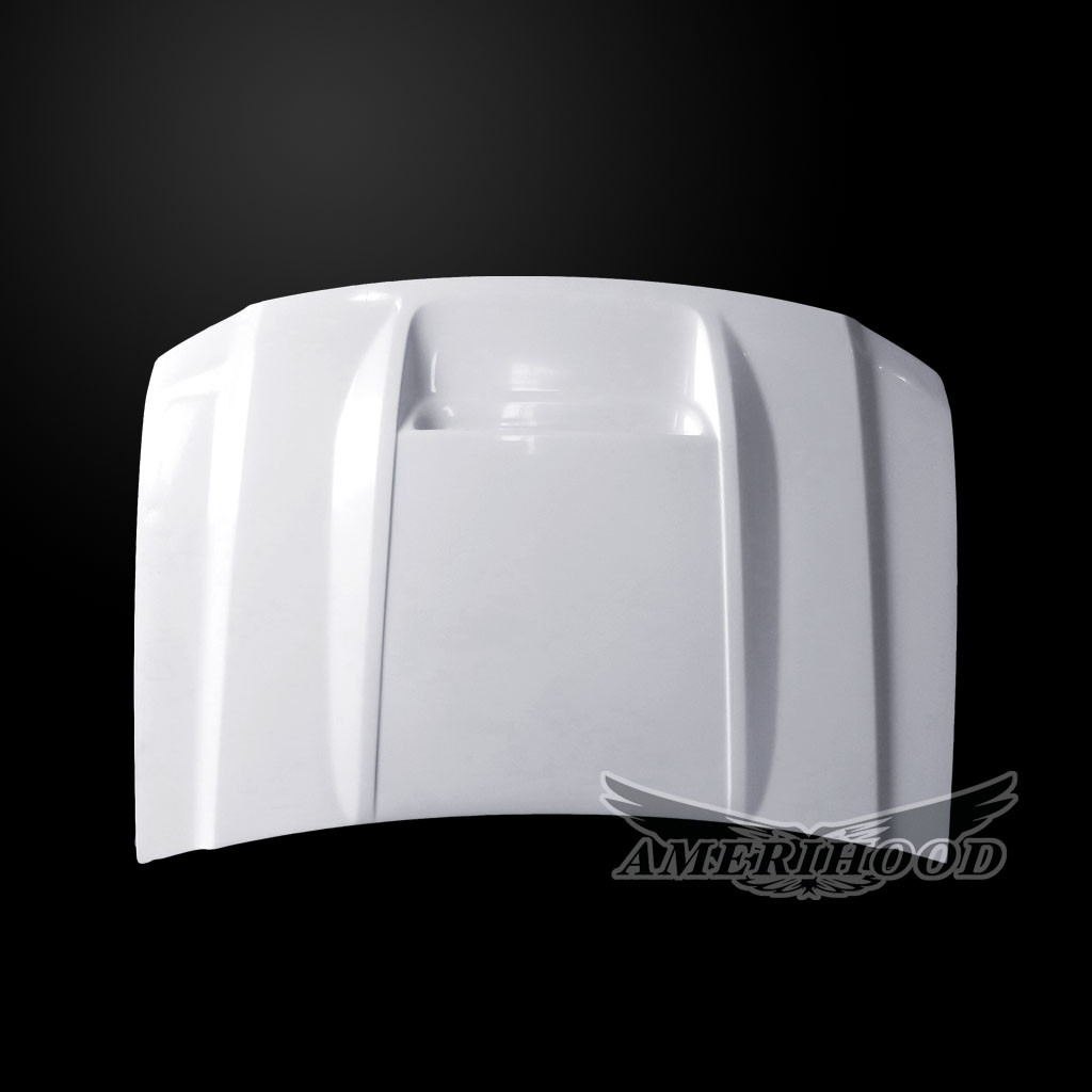 Image 3 - Type-RS Ram-Air Functional Fiberglass Hood for 2015-2019 GMC Sierra 2500/3500 by Amerihood - GS15AHRSSFHW25