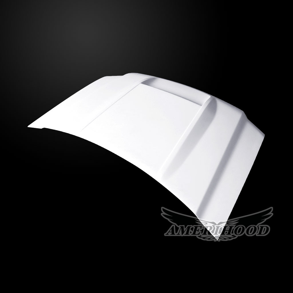 Image 5 - Type-RS Ram-Air Functional Fiberglass Hood for 2015-2019 GMC Sierra 2500/3500 by Amerihood - GS15AHRSSFHW25