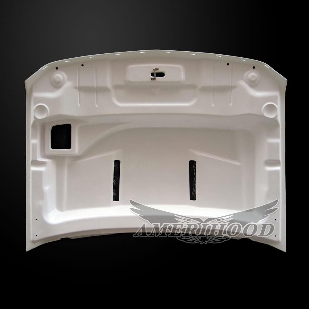 Image 3 - Type-E Dual-Functional Ram Air Hood Fiberglass for 2007-2010 Chevrolet Silverado 2500/3500 by Amerihood - CS07AHTEFHW25