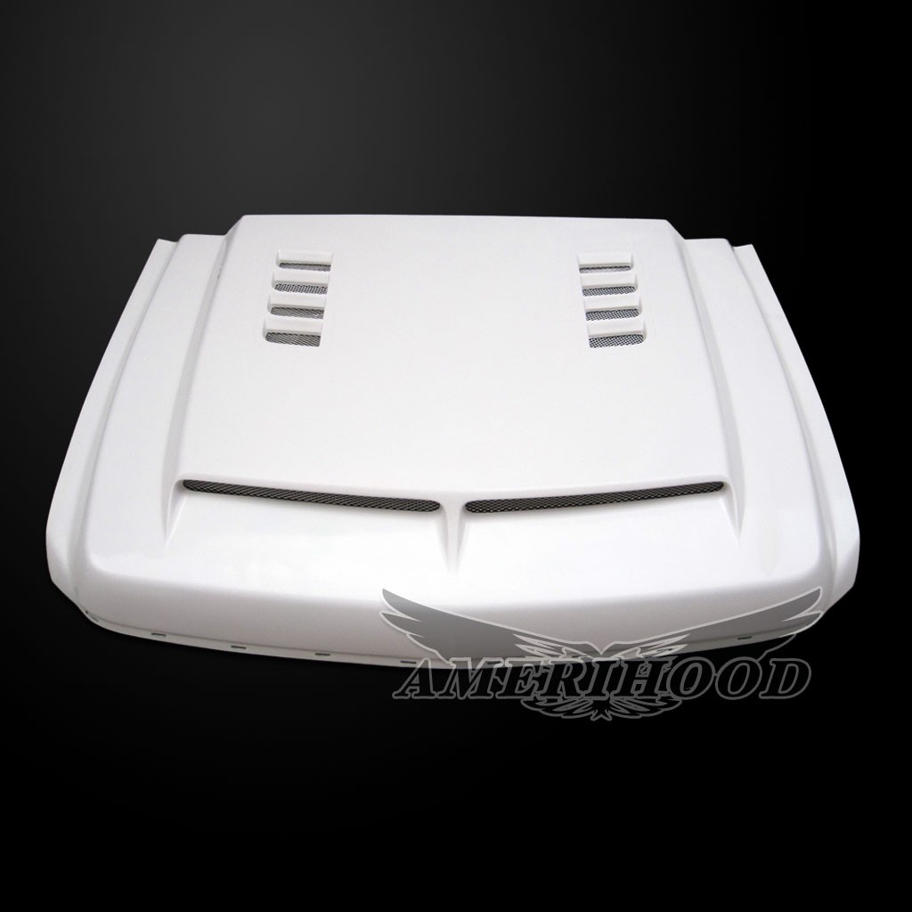 Image 5 - Type-E Dual-Functional Ram Air Hood Fiberglass for 2007-2010 Chevrolet Silverado 2500/3500 by Amerihood - CS07AHTEFHW25