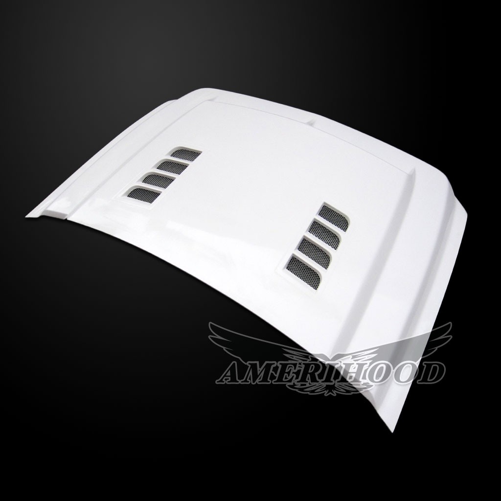 Image 7 - Type-E Dual-Functional Ram Air Hood Fiberglass for 2007-2010 Chevrolet Silverado 2500/3500 by Amerihood - CS07AHTEFHW25