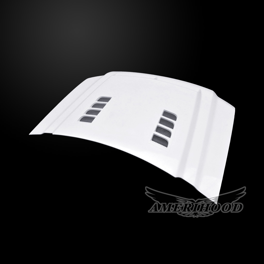 Image 6 - Type-E Fiberglass Dual-Functional Ram Air Hood for 2015-2019 GMC Sierra 3500 by Amerihood - GS15AHTEFHW35