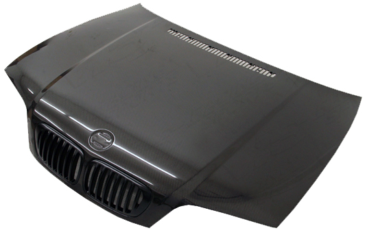 IMAGE 1 - 1999-2003 BMW 3-Series 2DR E46 OEM Style Carbon Fiber Hood by ViS Racing - 99BME462DOE-010C