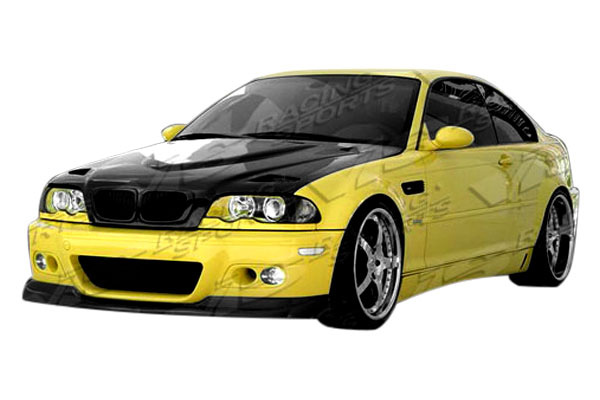 IMAGE 1 - 1999-2003 BMW 3-Series 2DR E46 Euro R Style Carbon Fiber Hood by ViS Racing - 99BME462DEUR-010C