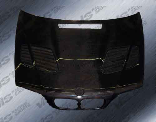 IMAGE 4 - 1999-2003 BMW 3-Series 2DR E46 GTR Style Carbon Fiber Hood by ViS Racing - 99BME462DGTR-010C